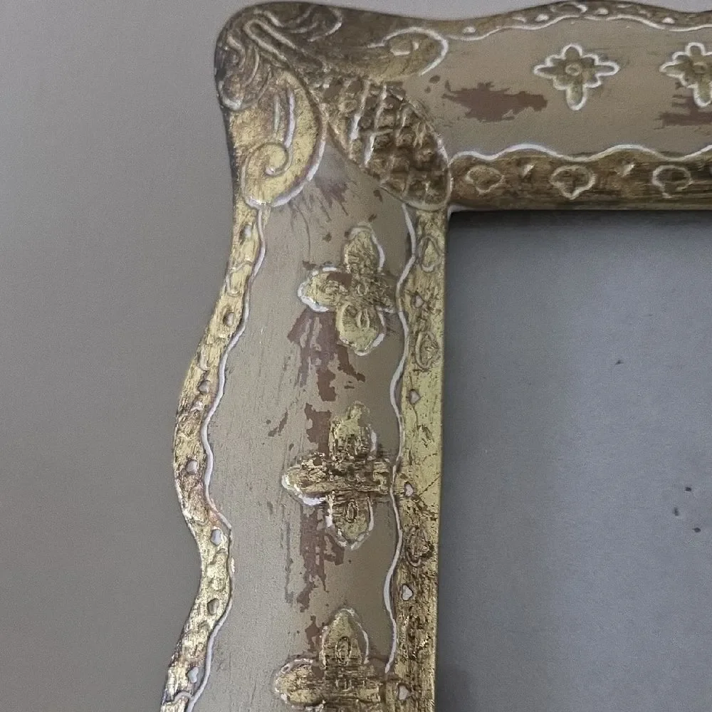 Elegant Gold and Brown Decorative Frame
